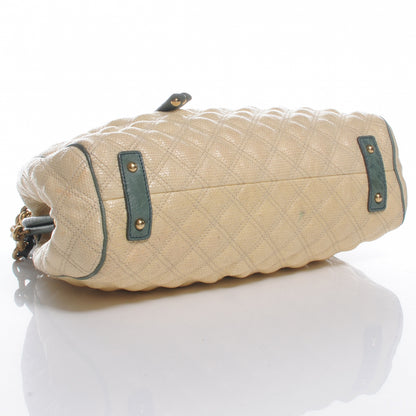 Marc Jacobs Quilted Leather Ostrich Trim Stam Tote Beige 4 of 7