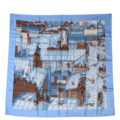 Hermes Silk Les Toits de Paris Scarf 90 2 of 5