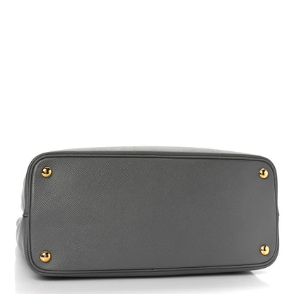 Prada Saffiano Cuir Medium Double Bag Marmo Granato 3 of 7