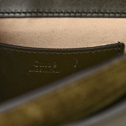 Chloe Calfskin Suede Small Tess Bag Deep Forest 6 of 9