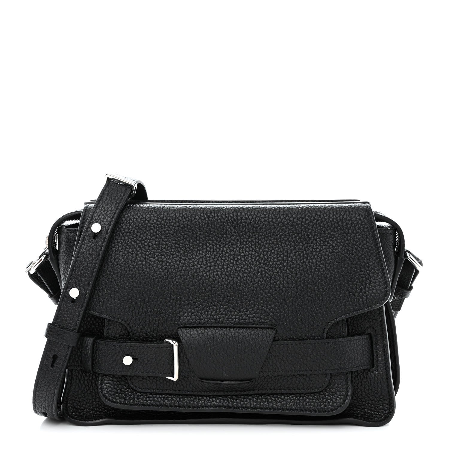 Proenza Schouler Calfskin Beacon Saddle Bag Black 1 of 13