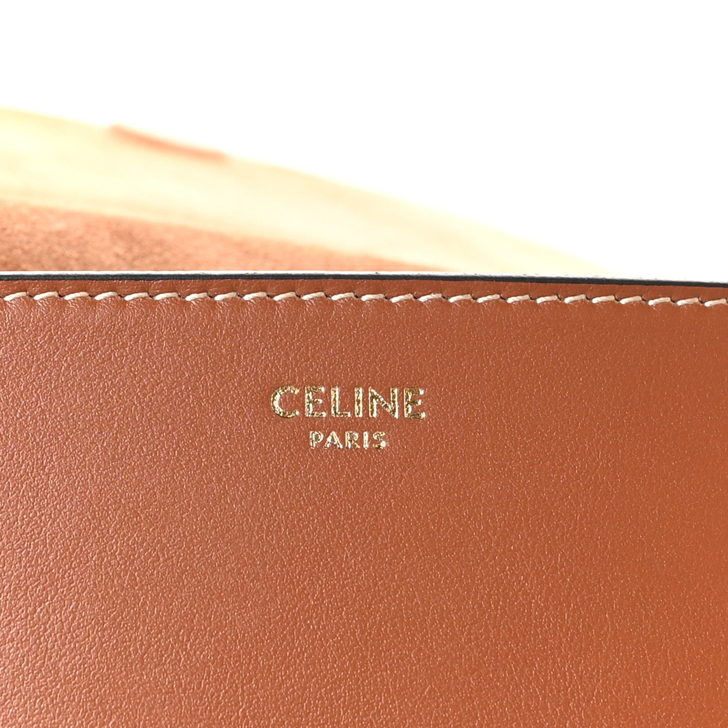 Celine Smooth Calfskin Cuir Triomphe Folco Crossbody Bag Tan 7 of 10