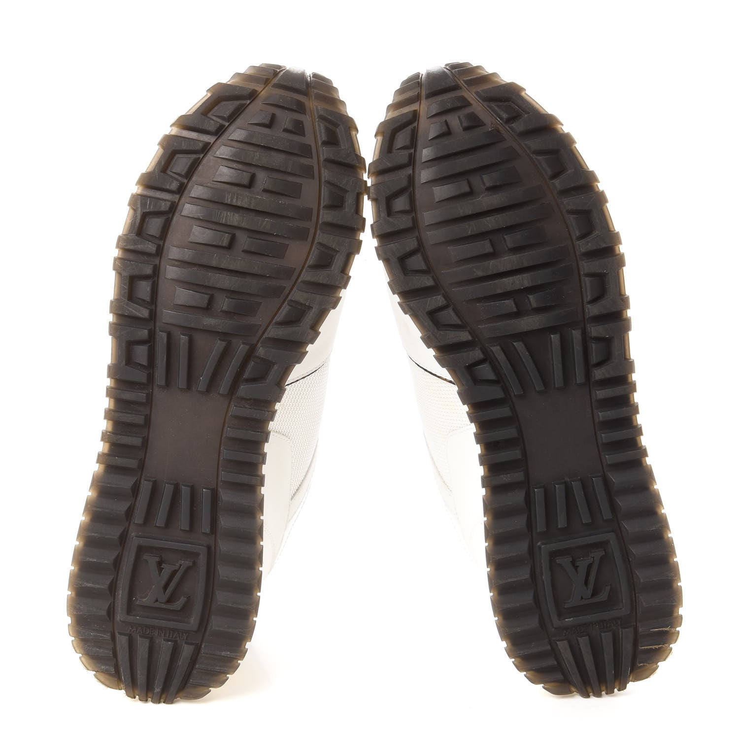 Louis Vuitton Suede Monogram Run Away Sneakers 37 White 5 of 10