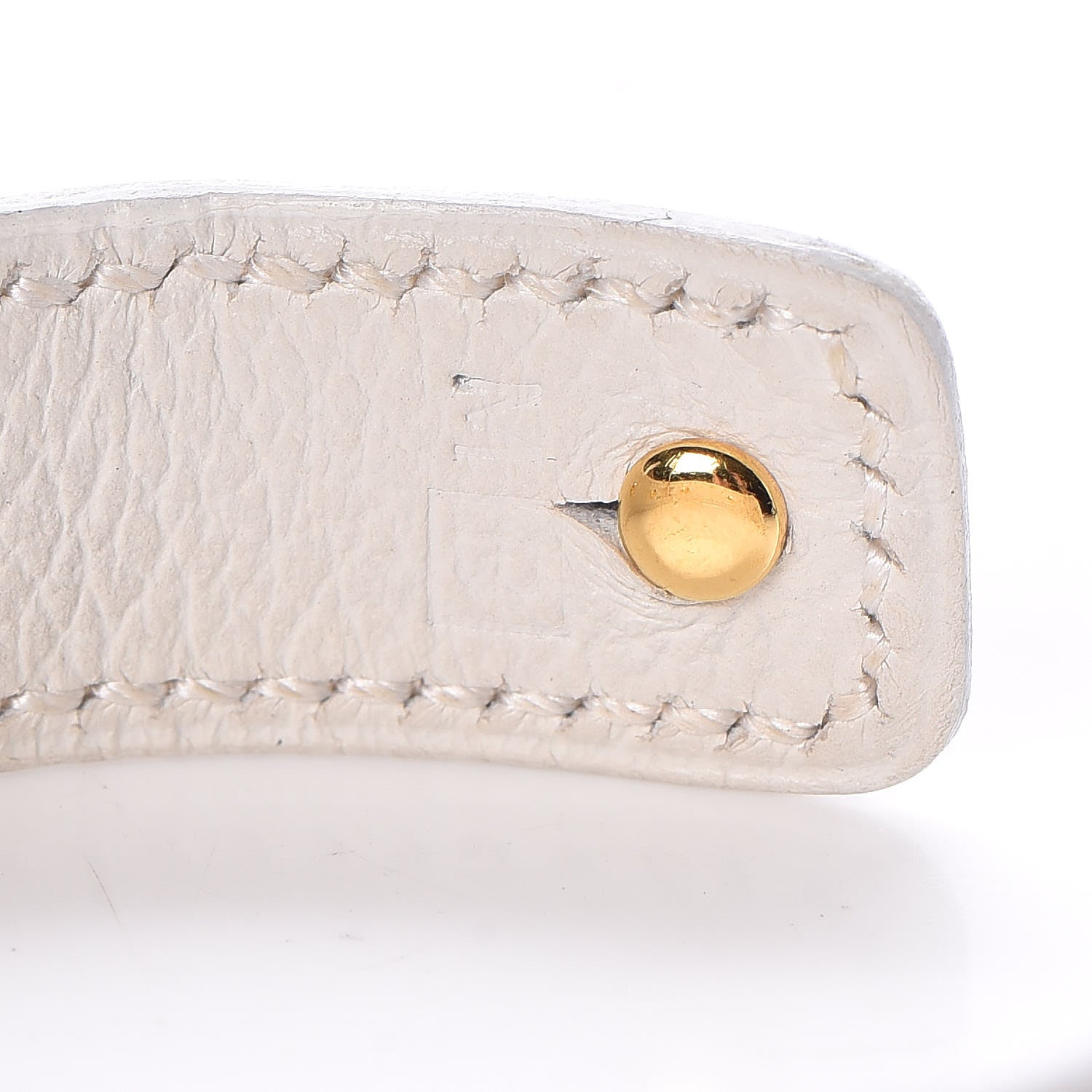 Hermes Courchevel Bamboo Bracelet M White 5 of 5