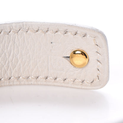 Hermes Courchevel Bamboo Bracelet M White 5 of 5