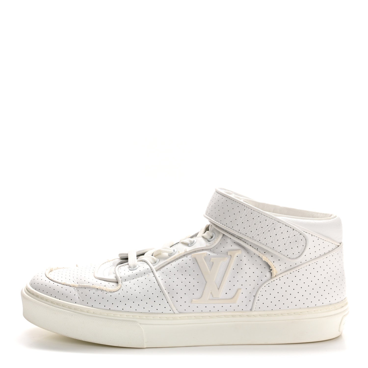 Louis Vuitton Calfskin Perforated Mens Acapulco Sneakers 8 White 1 of 9