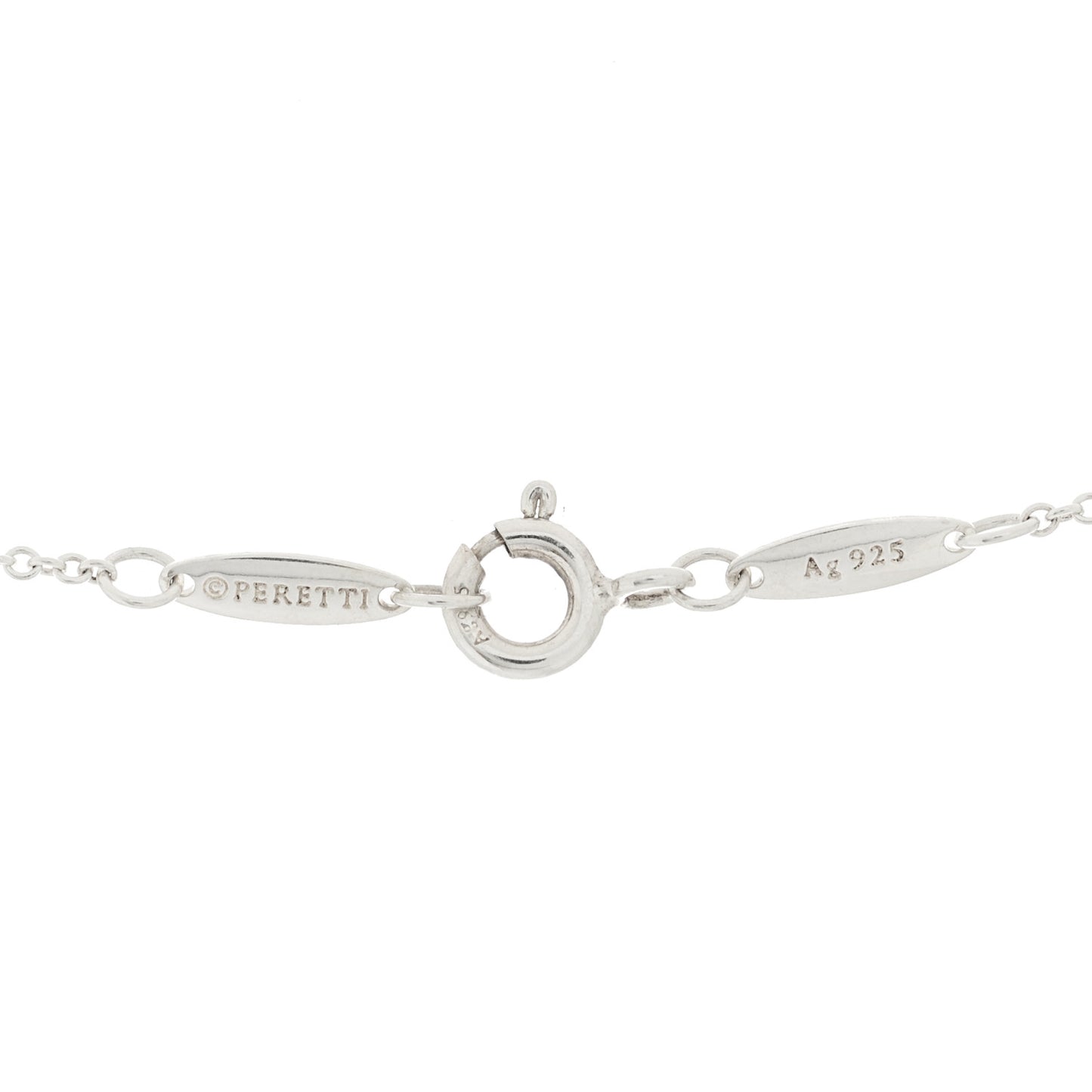 Sterling Silver Elsa Peretti Infinity Cross Pendant Necklace