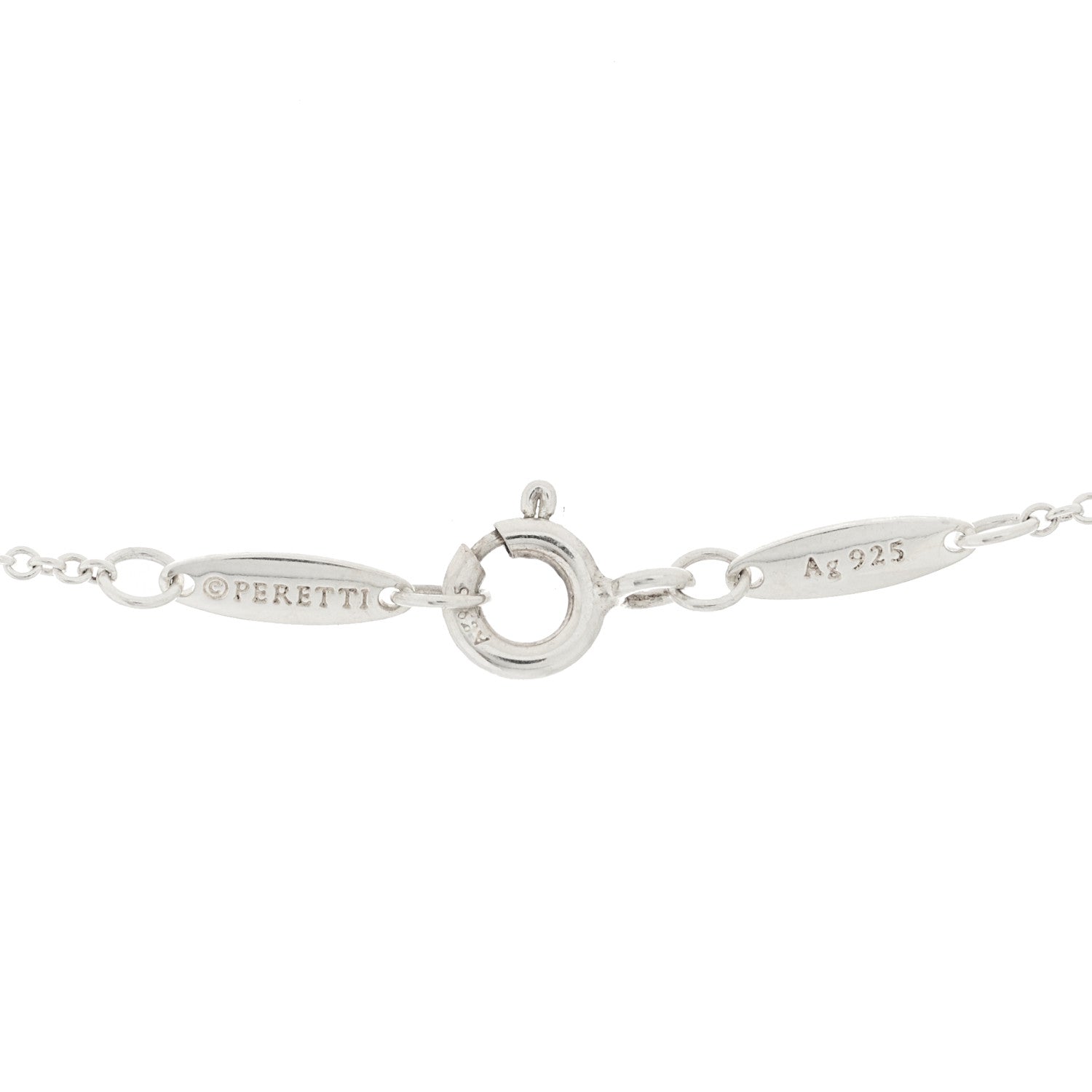 Tiffany Sterling Silver Elsa Peretti Infinity Cross Pendant Necklace 5 of 6