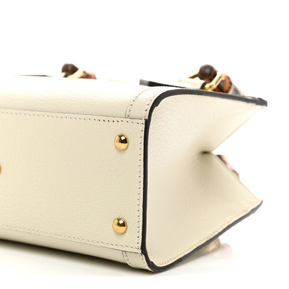 Gucci Textured Calfskin Web Mini Diana Tote Bag Mystic White 10 of 10