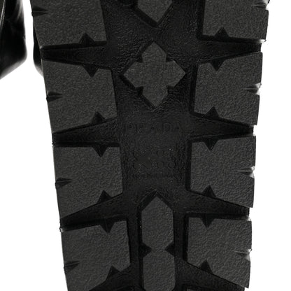 Prada Nappa Logo Quilted Slide Sandals 39 Black 6 of 8