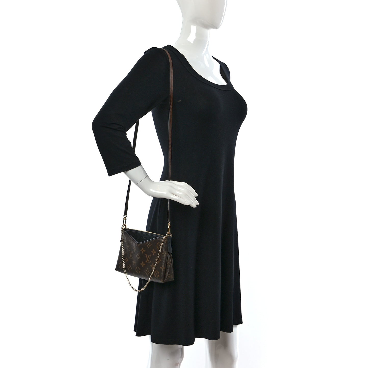 Monogram Pallas Clutch Black