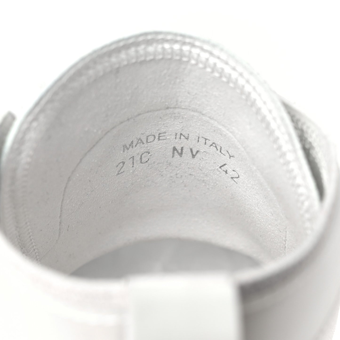 Technical Canvas Oblique Mens B23 High Top Sneakers 42 White