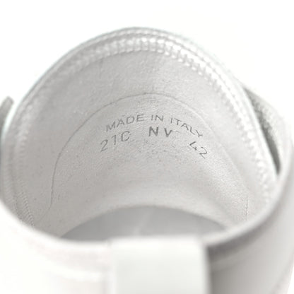 Christian Dior Technical Canvas Oblique Mens B23 High Top Sneakers 42 White 6 of 9