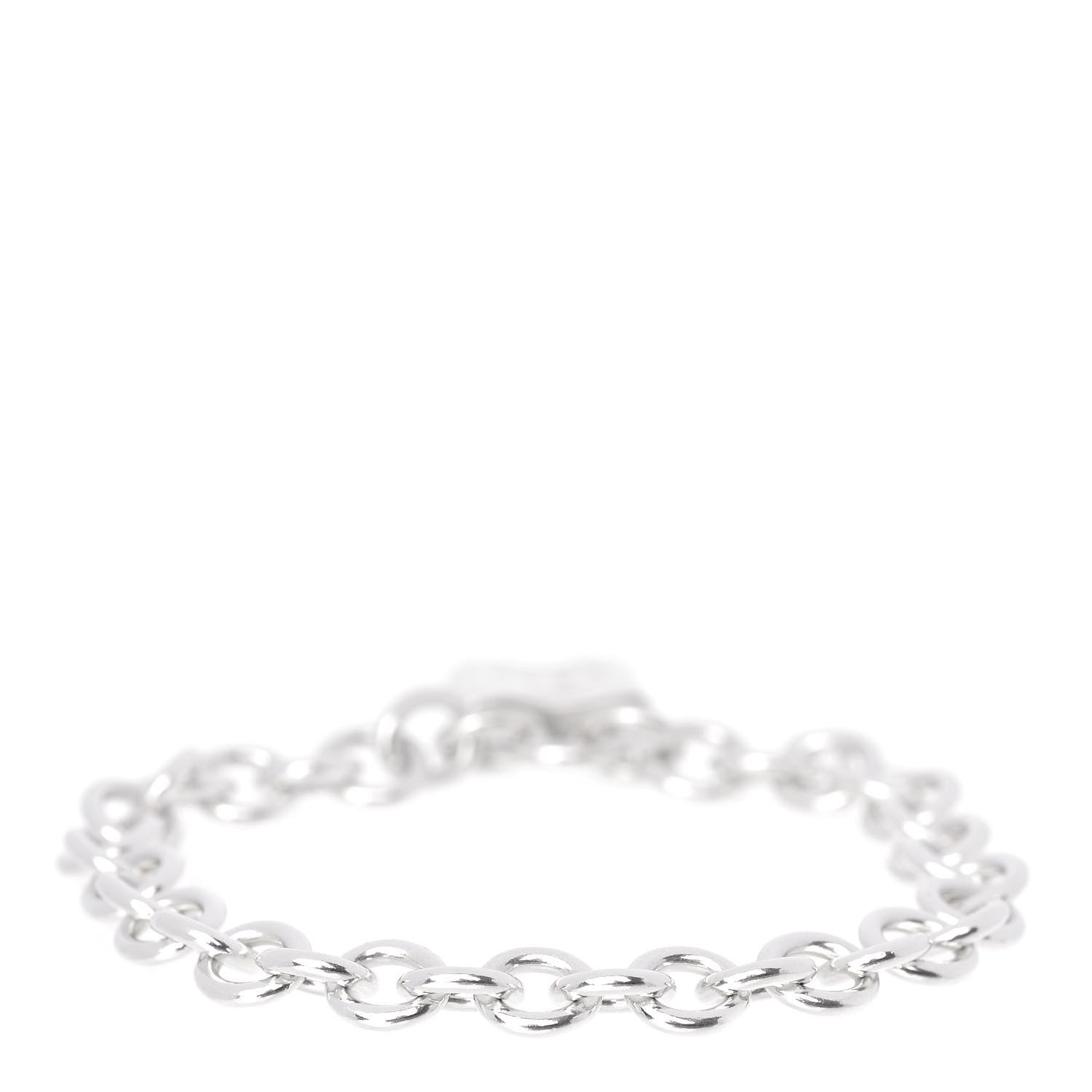 Tiffany Sterling Silver 1837 Lock Charm Bracelet 3 of 8