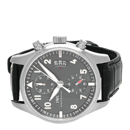 IWC Stainless Steel Alligator 43mm Spitfire Chronograph Automatic Watch Slate IW387802 2 of 4
