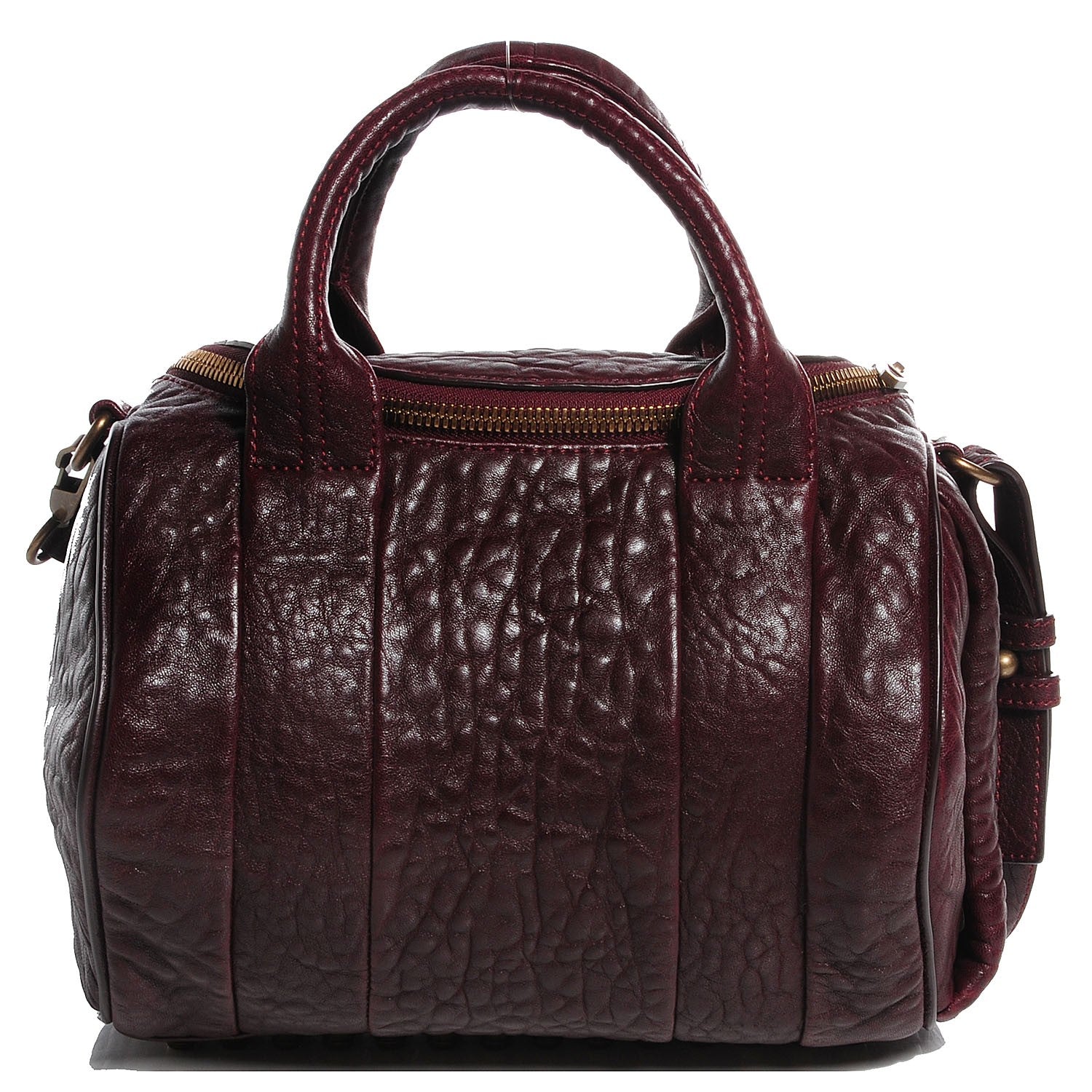 Alexander Wang Pebbled Lambskin Rockie Beet Antique Brass Hardware 1 of 6