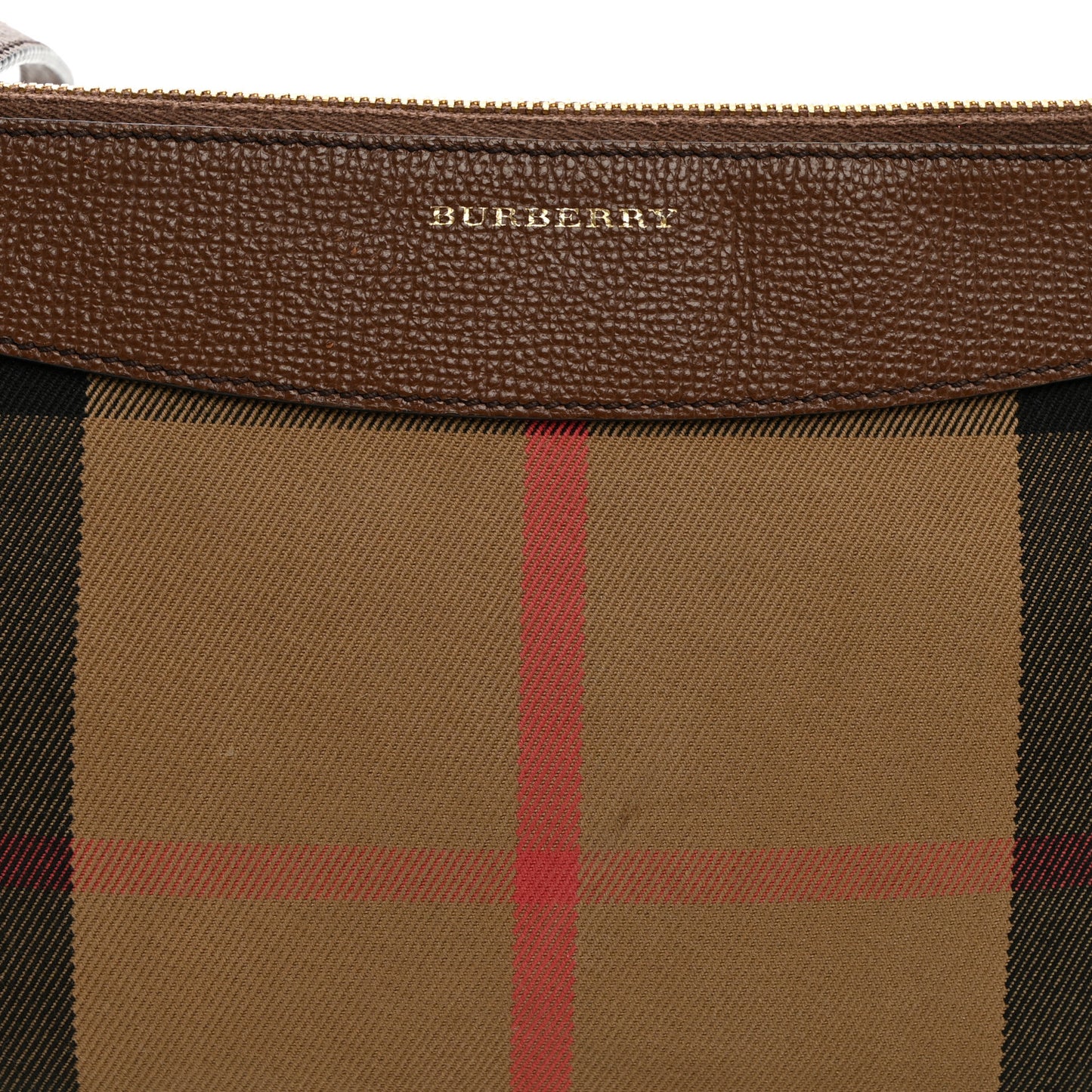 House Check Derby Peyton Crossbody Clutch Bag Tan