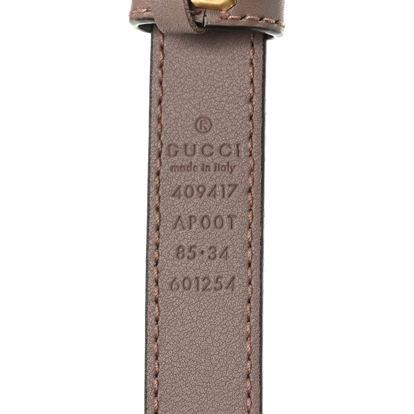 Calfskin Double G 20mm Belt 85 34 Porcelain Rose