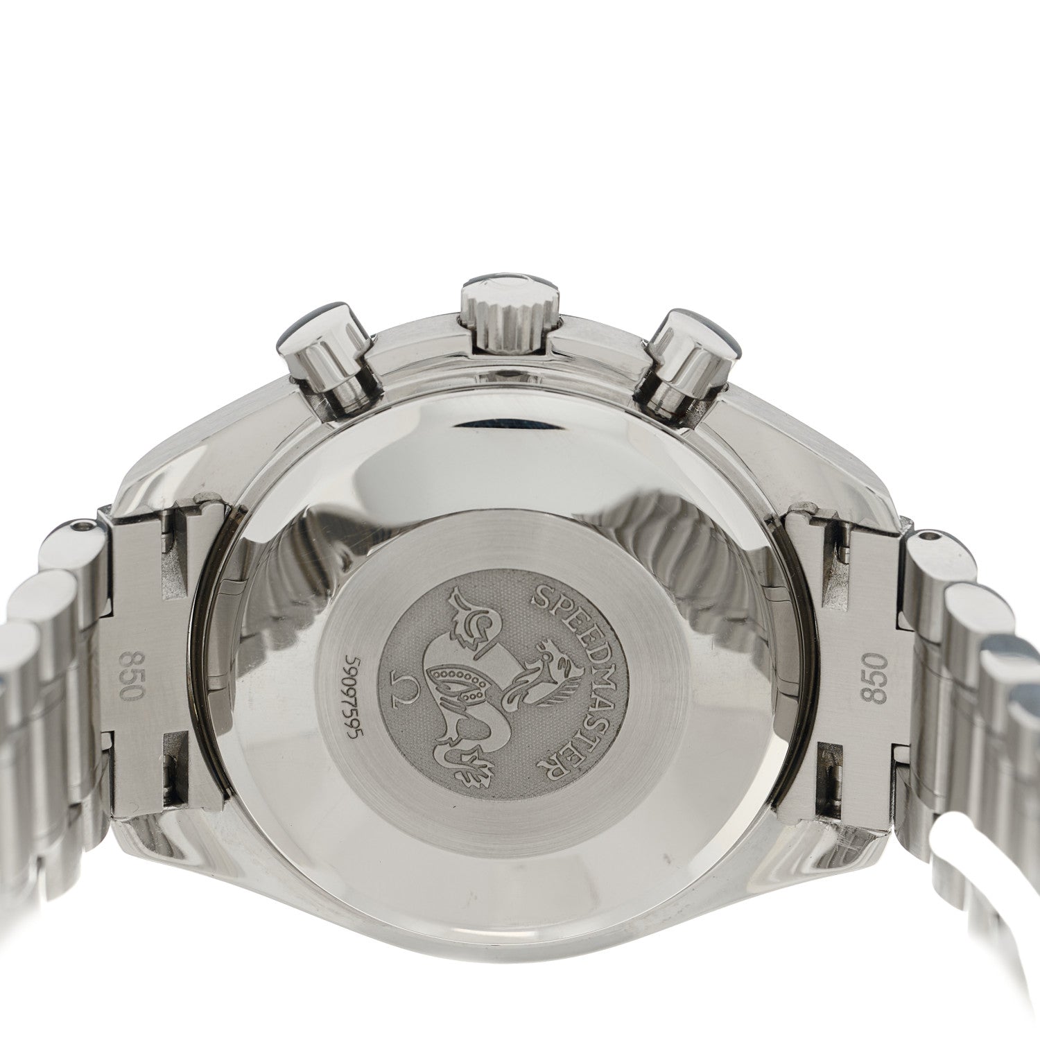 Omega Stainless Steel 39mm Speedmaster Chronograph Automatic Watch Blue 3513.80 4 of 4