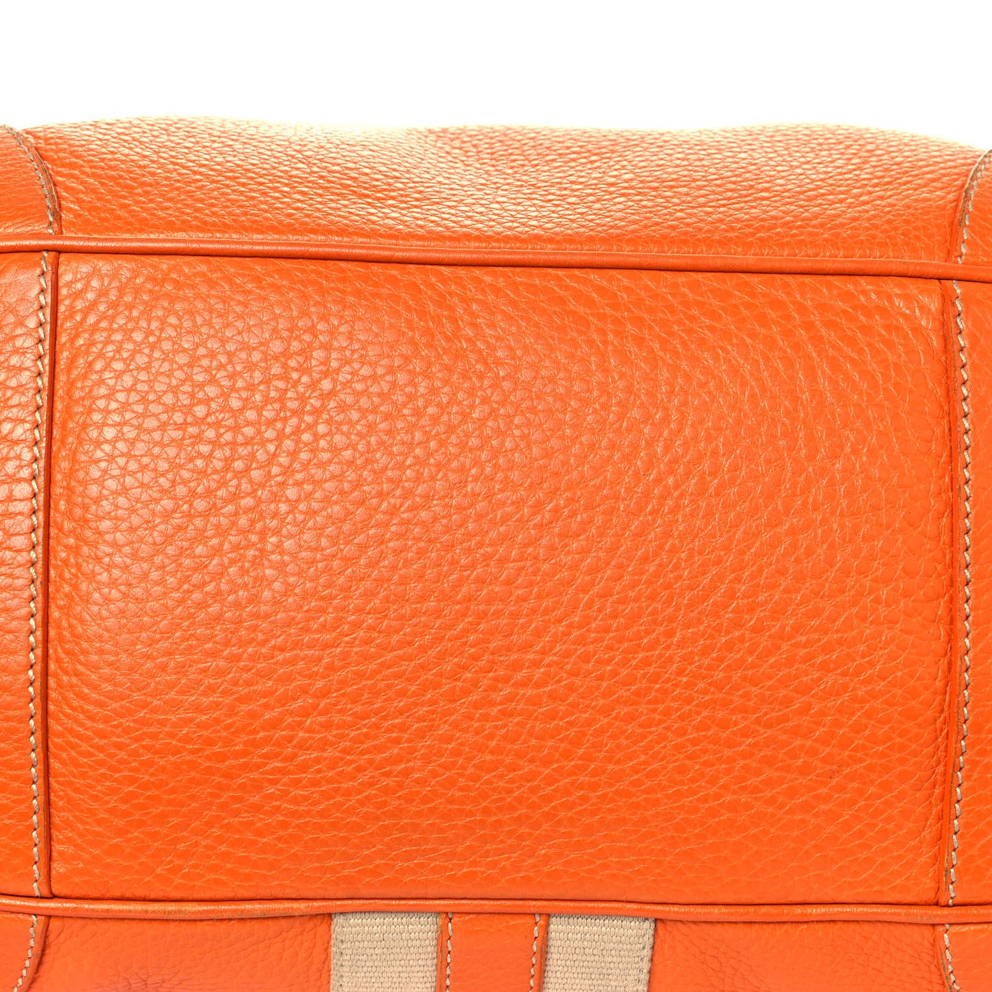 Vitello Daino Lizard Shoulder Bag Orange