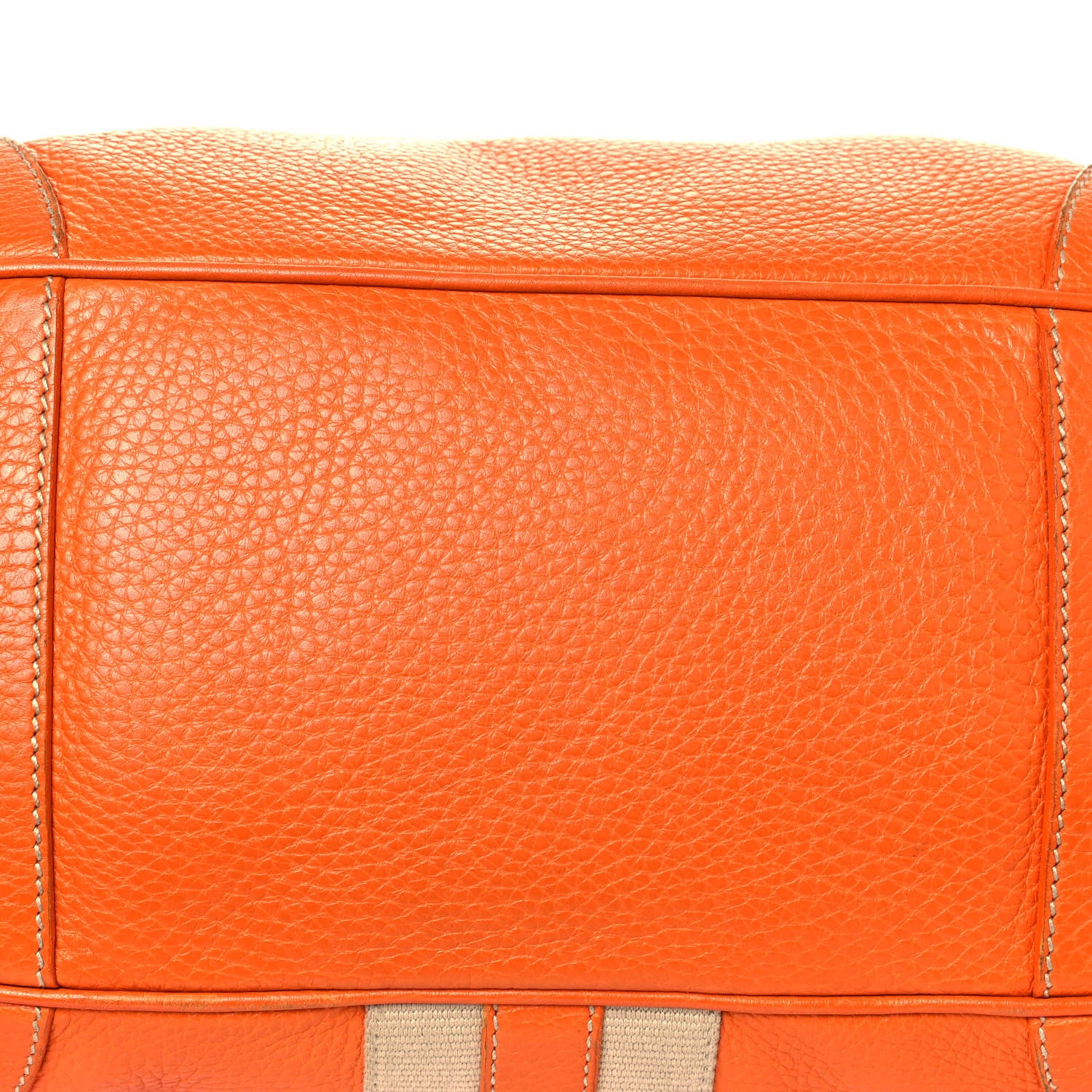 Prada Vitello Daino Lizard Shoulder Bag Orange 16 of 16