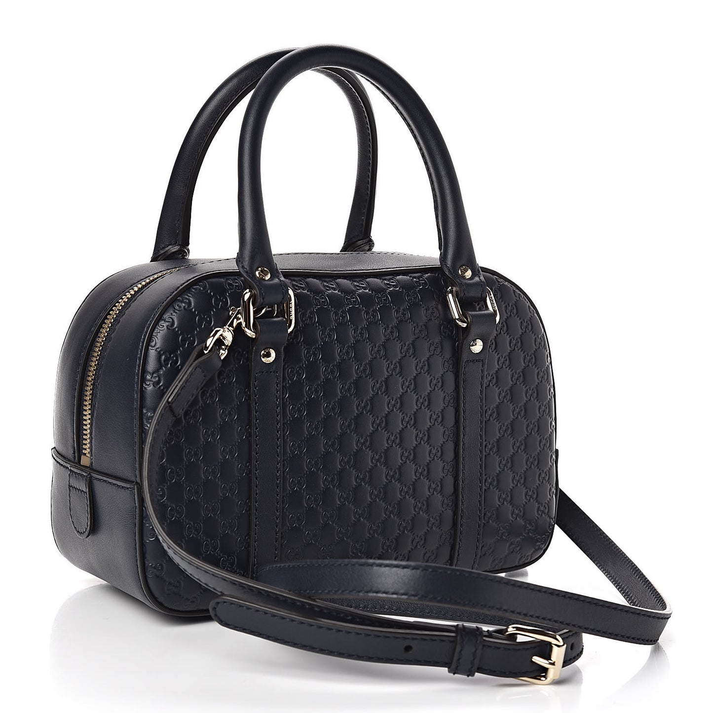 Soft Microguccissima Small Crossbody Bag Blue