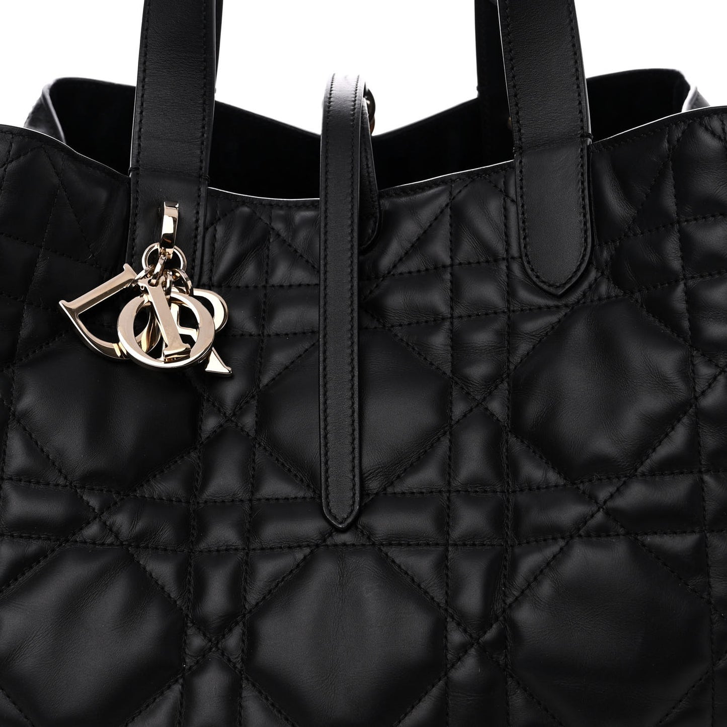 Calfskin Macrocannage Large Toujours Black