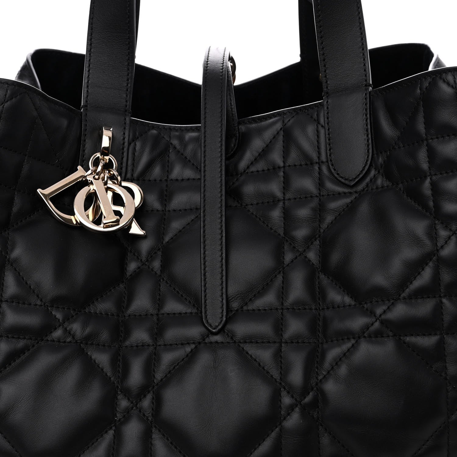 Christian Dior Calfskin Macrocannage Large Toujours Black 9 of 11