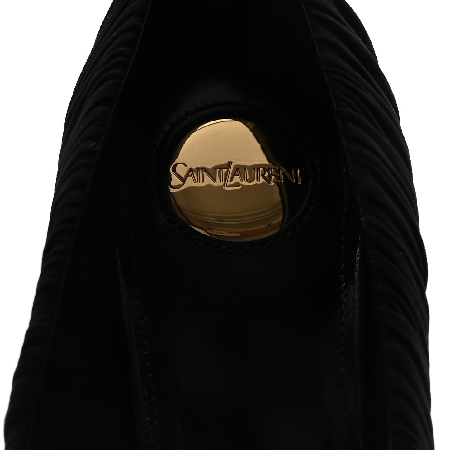 Ruched Jersey Doville 110 Pump 38.5 Black Innocent Nude