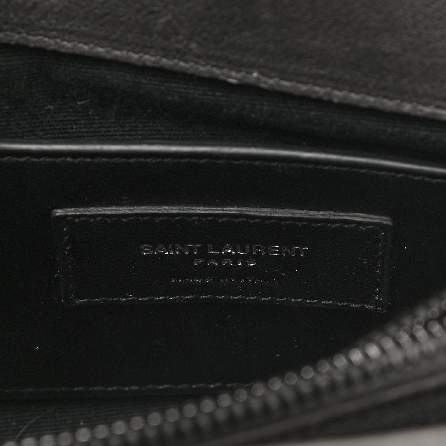 Saint Laurent Grained Calfskin Matelasse Chevron Monogram Medium College Bag Grey 5 of 18