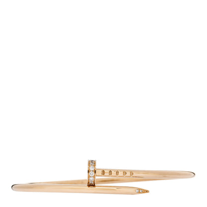 Cartier 18K Yellow Gold Diamond Small Juste Un Clou Bracelet 15 1 of 3