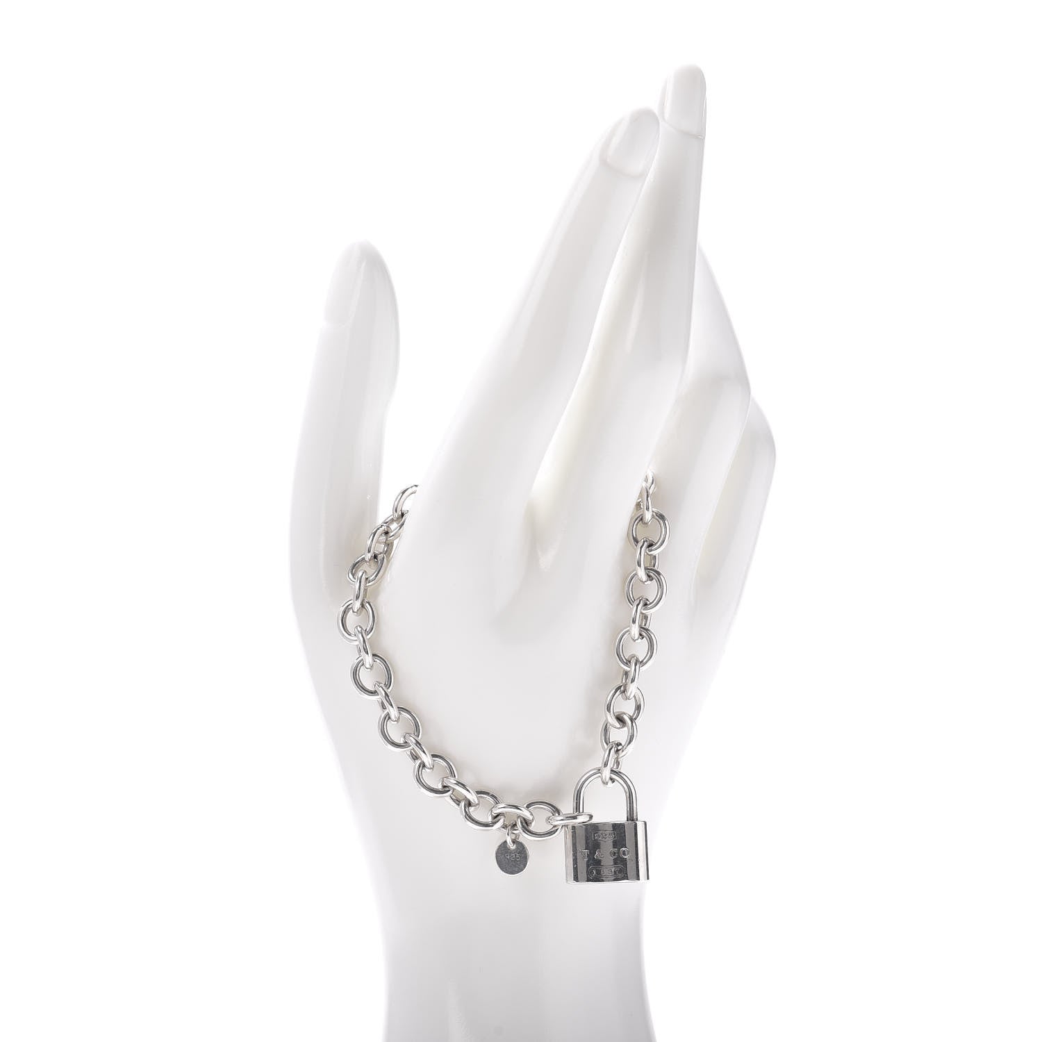 Tiffany Sterling Silver 1837 Lock Charm Bracelet 2 of 4
