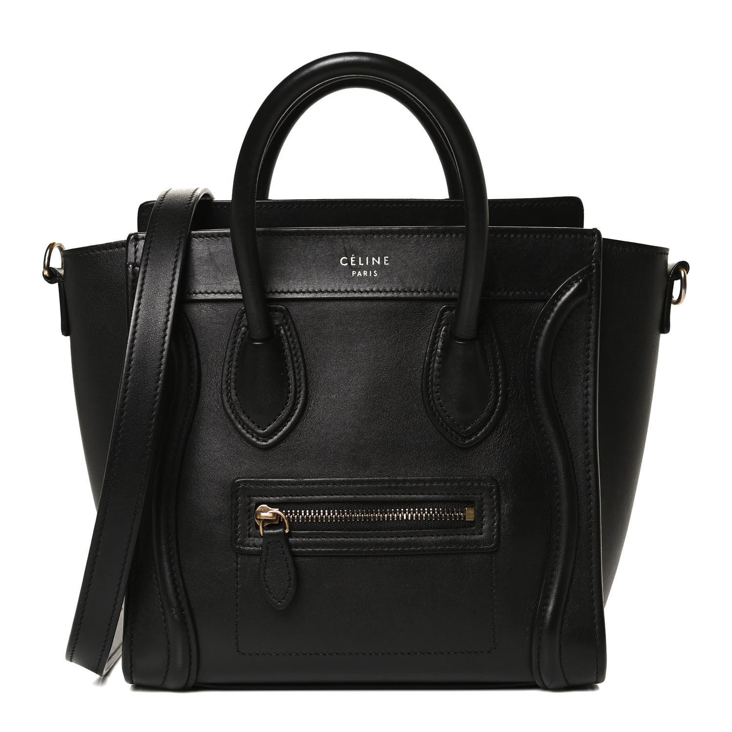 Smooth Calfskin Nano Luggage Black