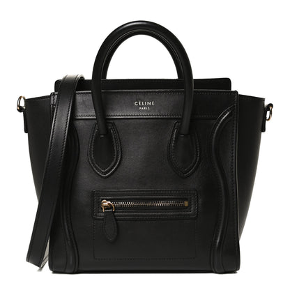 Celine Smooth Calfskin Nano Luggage Black 1 of 12