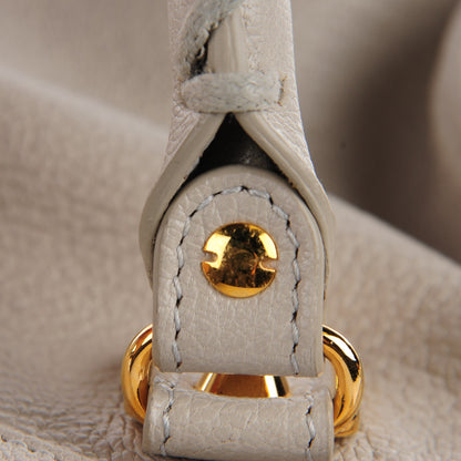 Balenciaga Chevre Gold Metallic Edge Hardware Mini City Gris Clair Gris Perle 12 of 12