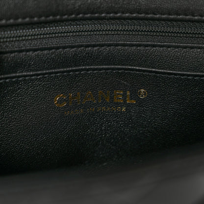 Chanel Lambskin Quilted Mini Top Handle Rectangular Flap Black 6 of 9