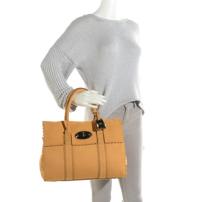 Mulberry Smooth Nubuck Cookie Bayswater Satchel Ochre 2 of 7