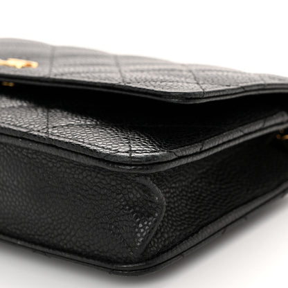 Chanel Caviar Quilted Wallet On Chain WOC Black 11 of 11