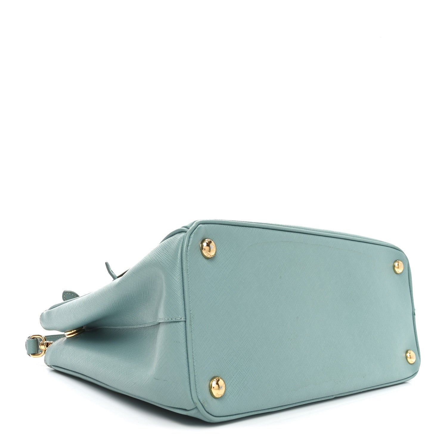 Prada Saffiano Lux Galleria Small Double Zip Tote Turchese 4 of 10