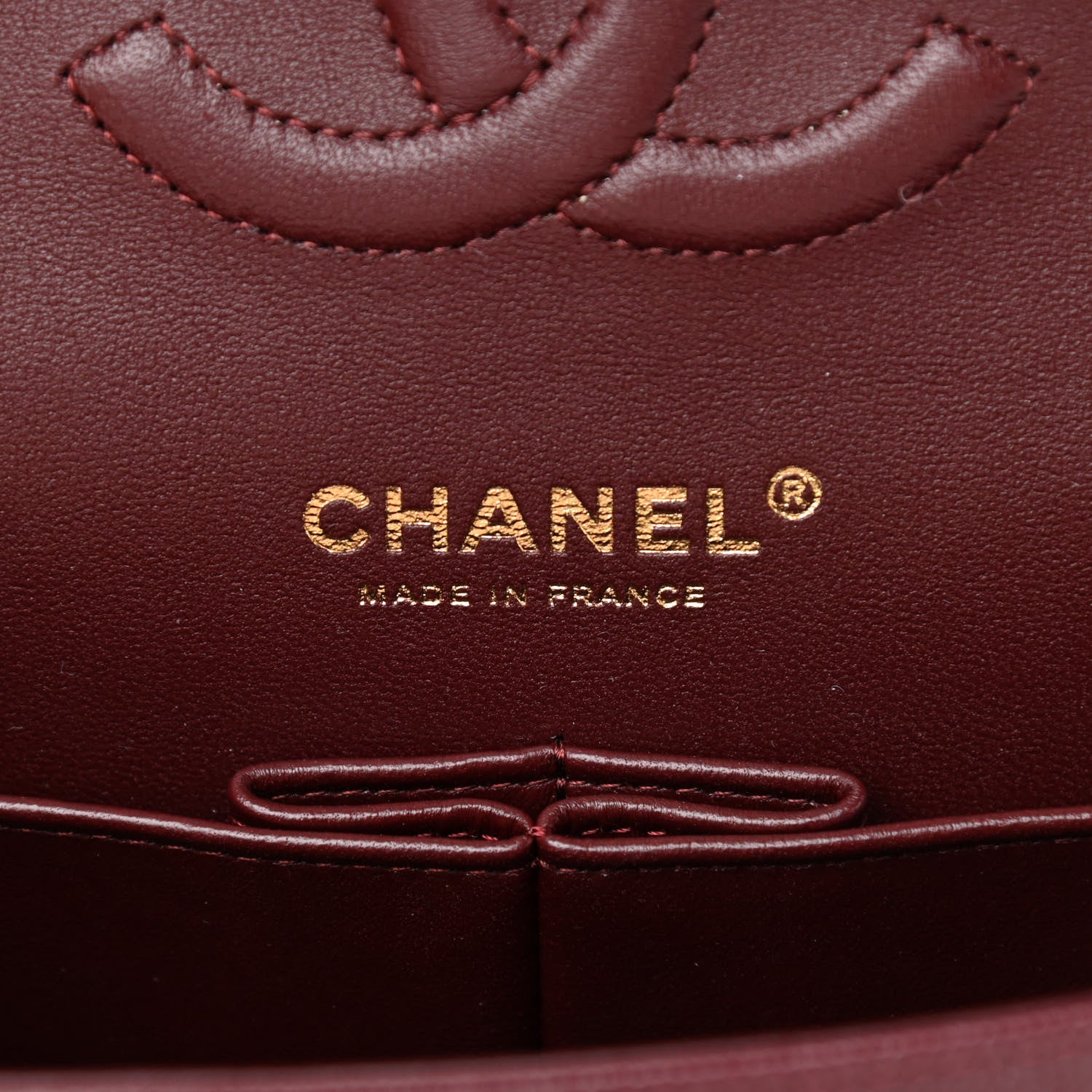 Chanel Caviar Quilted Medium Double Flap Burgundy 6 of 11