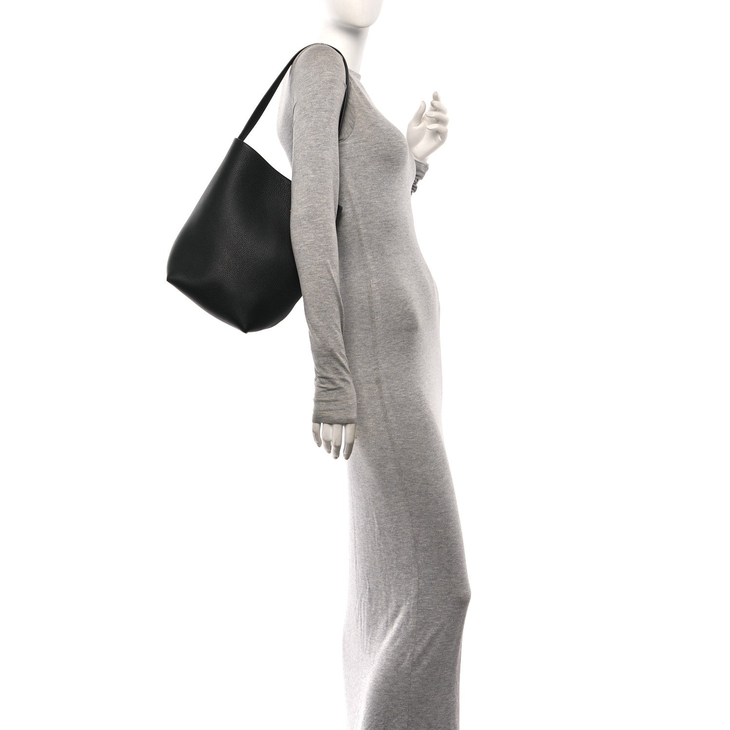 The Row Grained Calfskin Medium N/S Park Tote Black 2 of 9