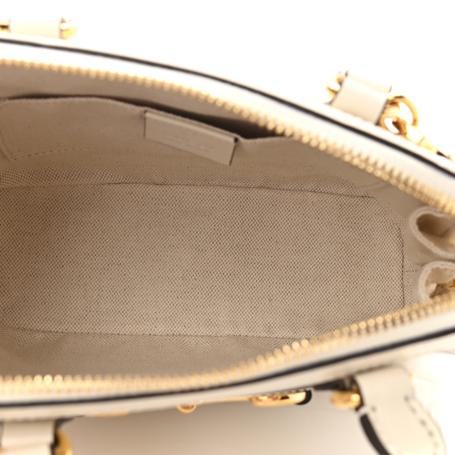 Gucci Boarded Plutone Calfskin Mini Horsebit 1955 Top Handle Bag Mystic White 5 of 10