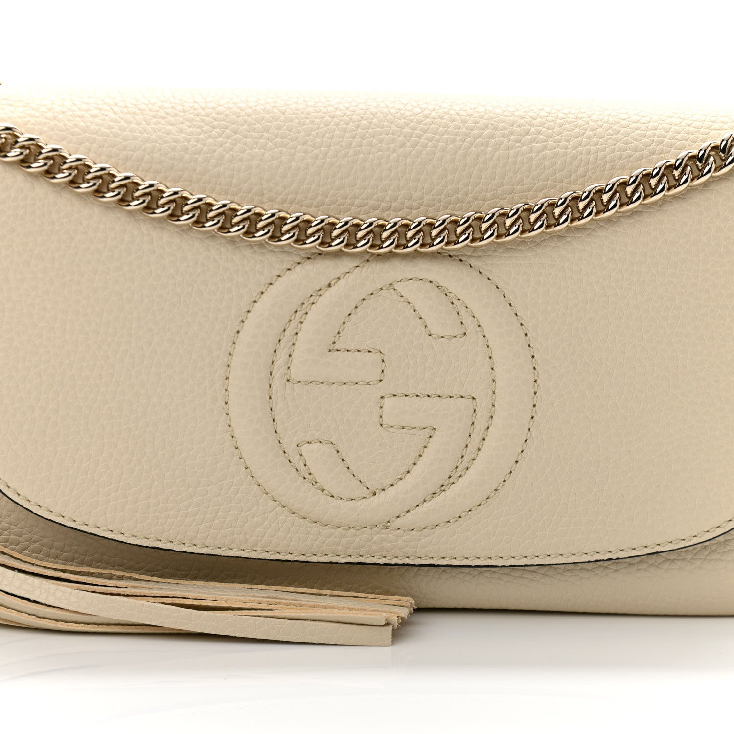 Gucci Cellarius Calfskin Medium Soho Flap Crossbody Ivoire 7 of 10