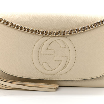Gucci Cellarius Calfskin Medium Soho Flap Crossbody Ivoire 7 of 10