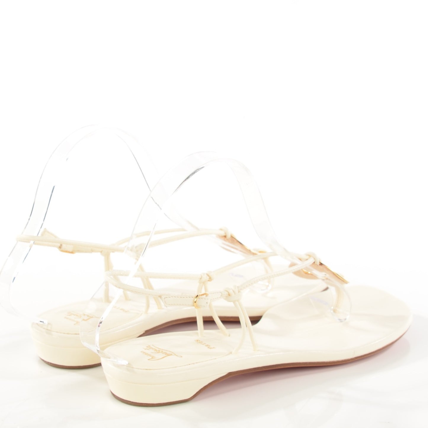 Nappa Flat Sandals 39 Off White
