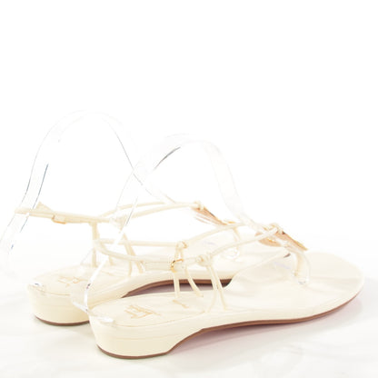Christian Louboutin Nappa Flat Sandals 39 Off White 4 of 8