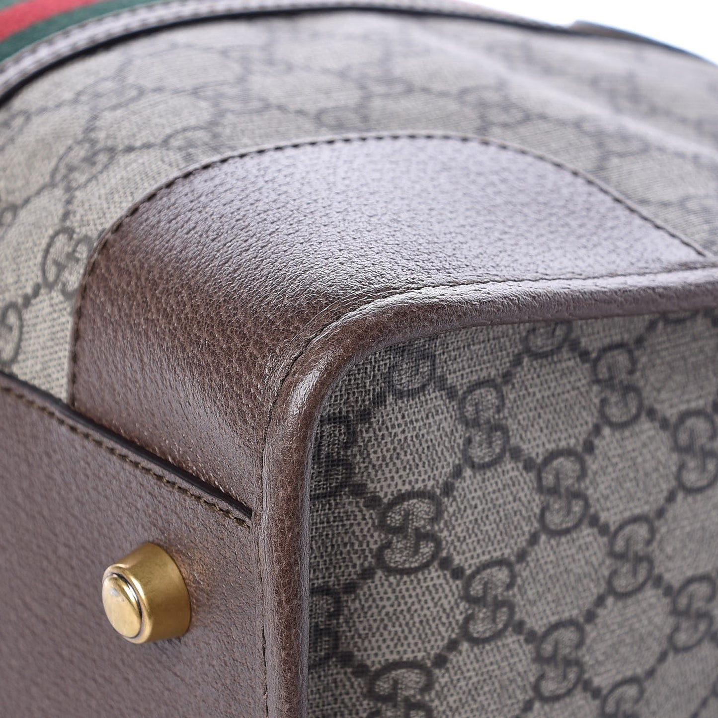 Soft GG Supreme Monogram Web Neo Vintage Duffle Bag Beige New Acero Crop