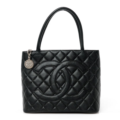 Chanel Caviar Quilted Medallion Tote Black 1 of 12