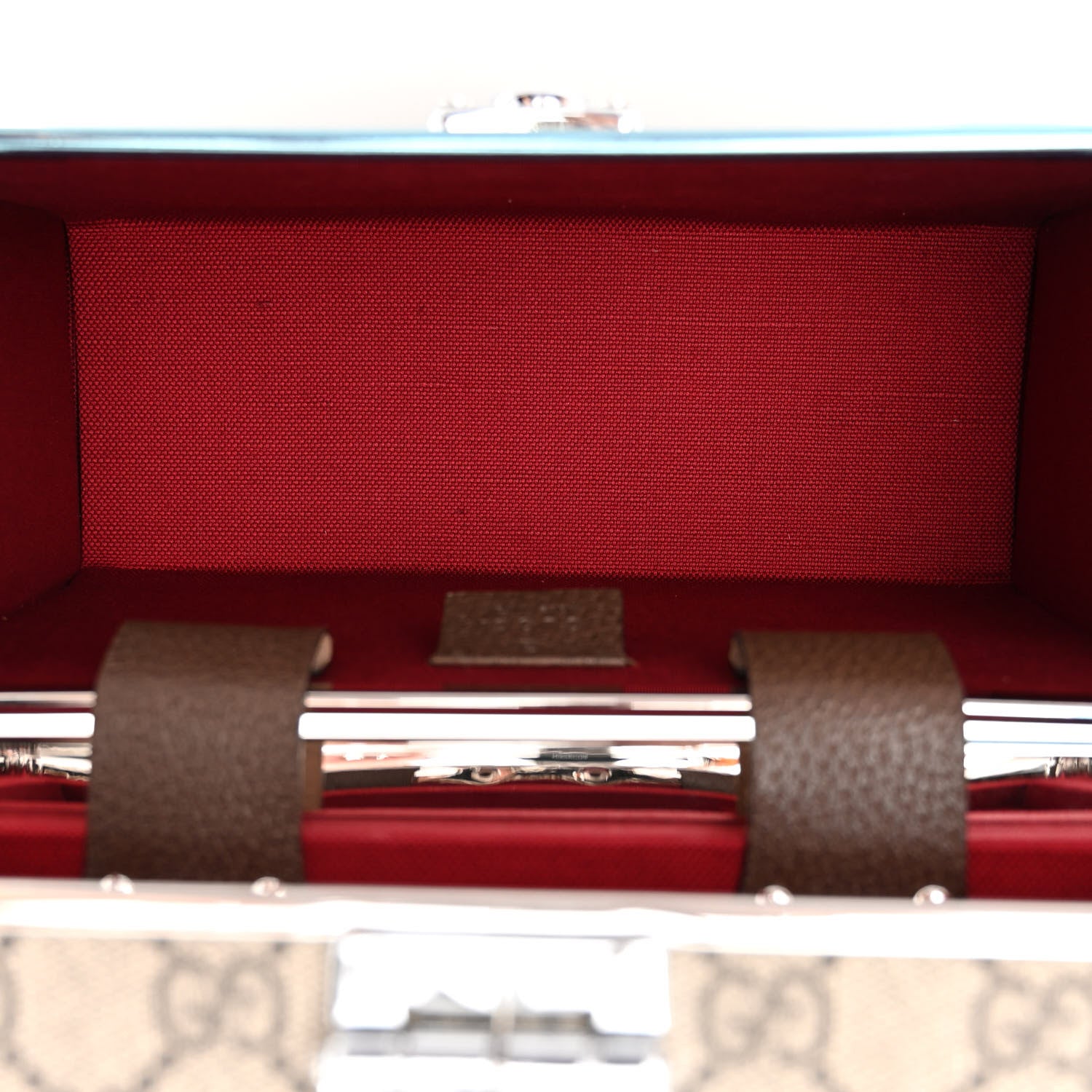 Gucci GG Supreme Monogram Globe-Trotter Beauty Case Brown 6 of 14