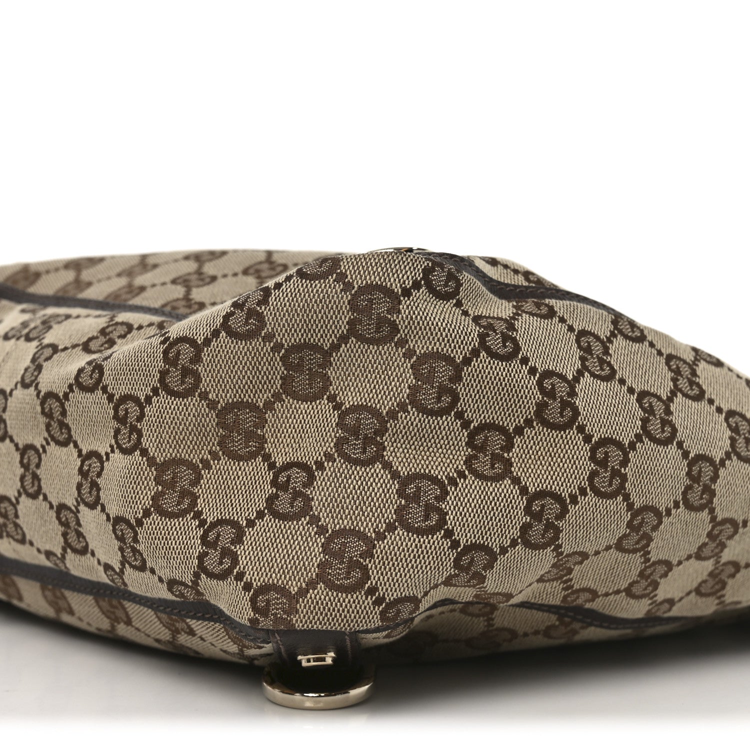 Gucci Monogram Small Gold D Ring Tote Brown 10 of 10